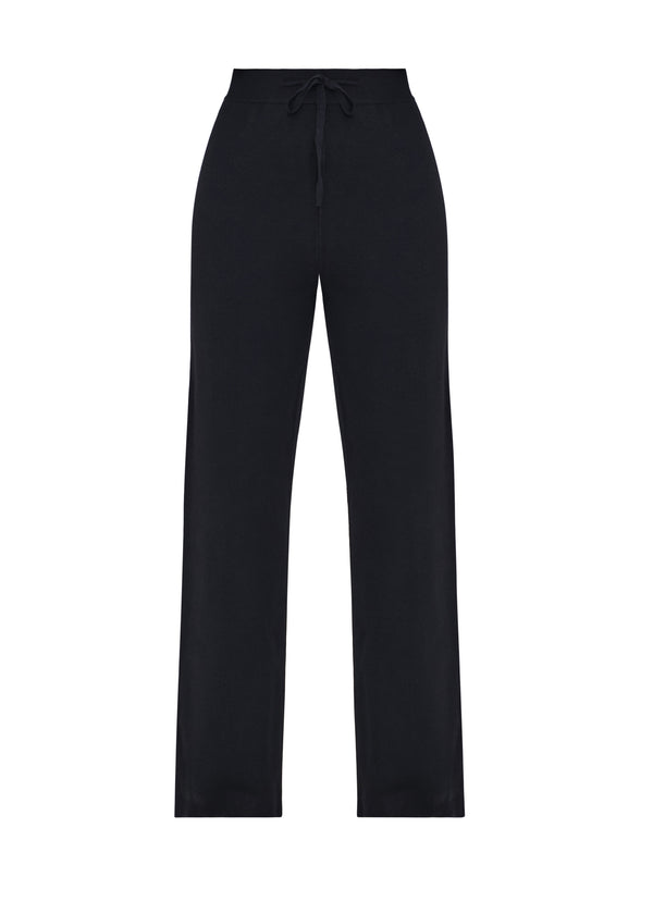 ALLY KNIT PANTS - ONYX