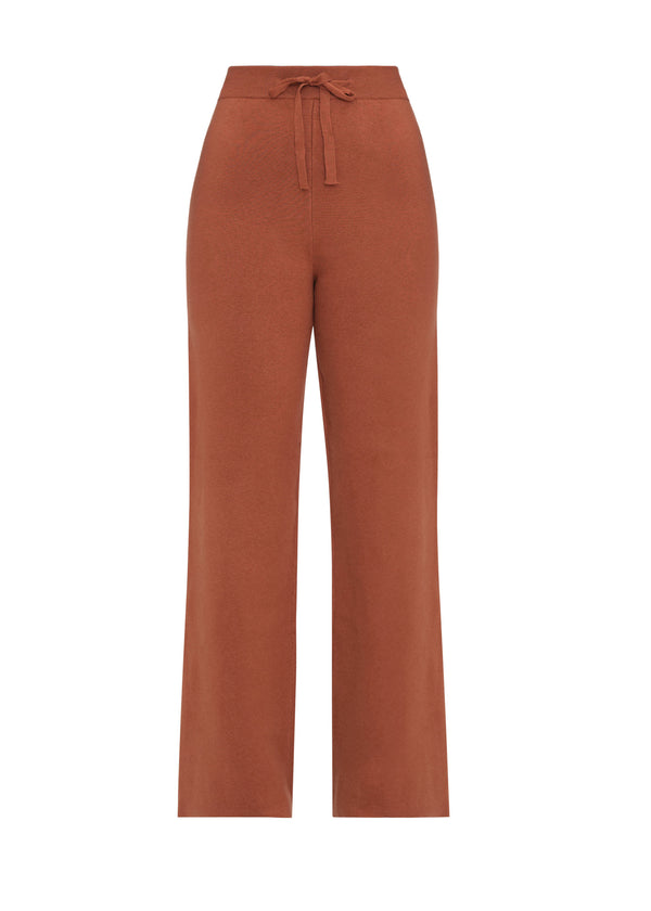 ALLY KNIT PANTS - PUMPKIN