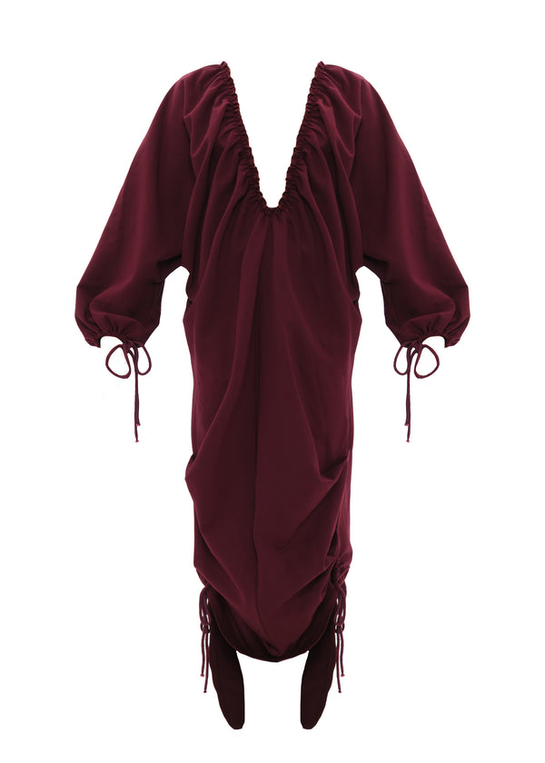 META MAXI DRESS - DARK PLUM