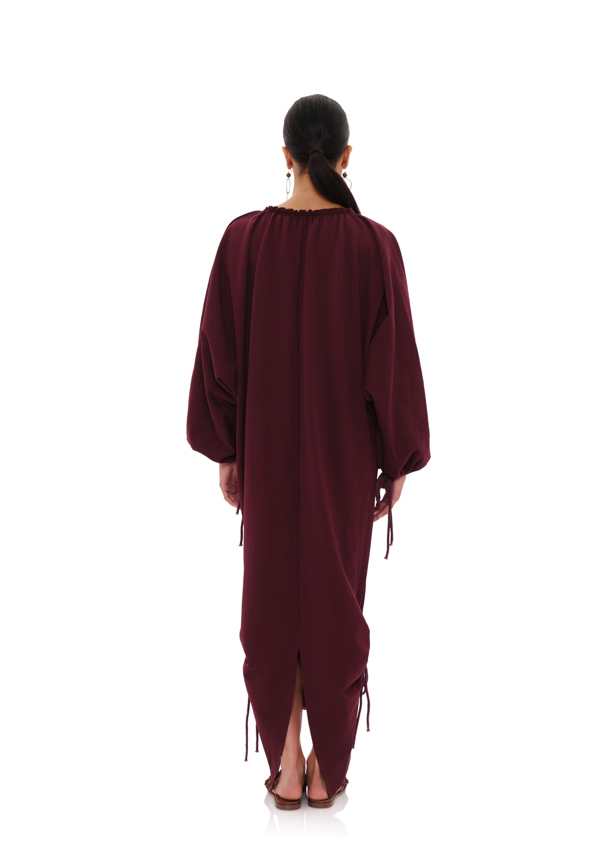 META MAXI DRESS - DARK PLUM