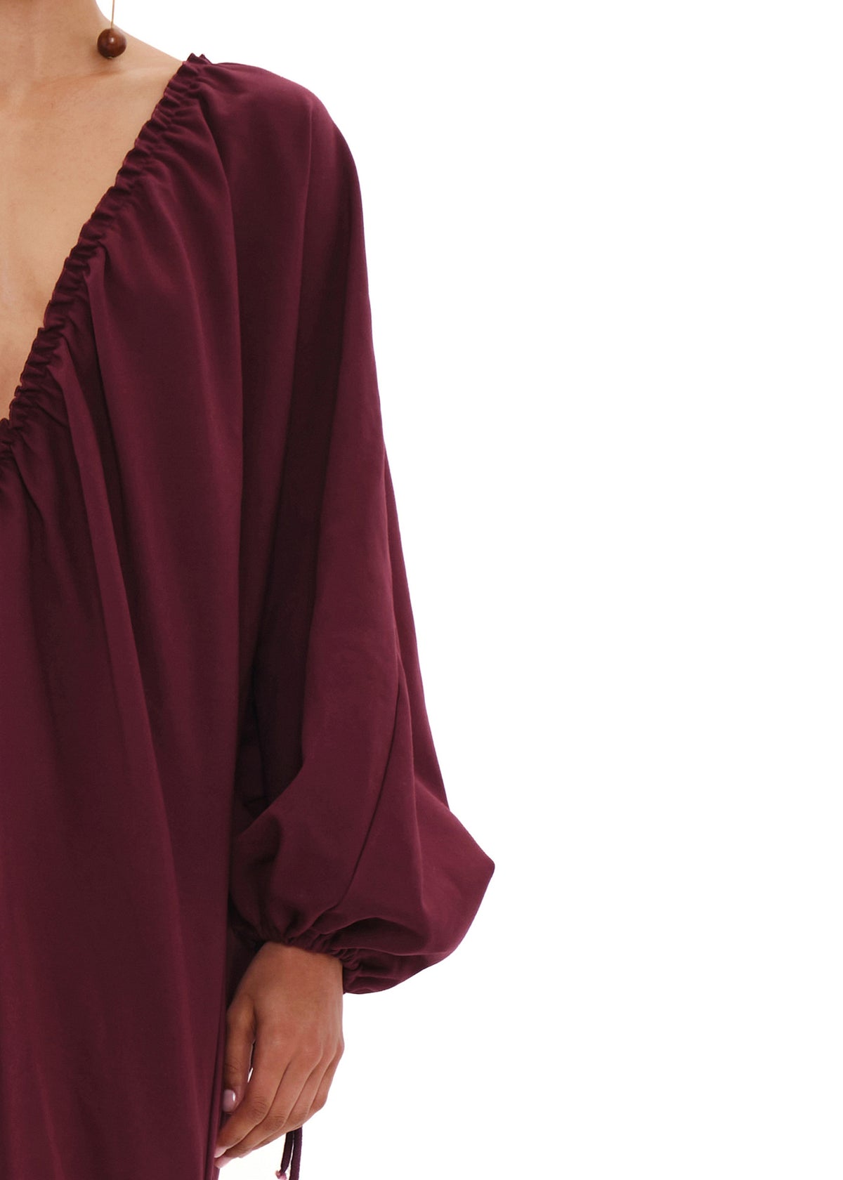 META MAXI DRESS - DARK PLUM