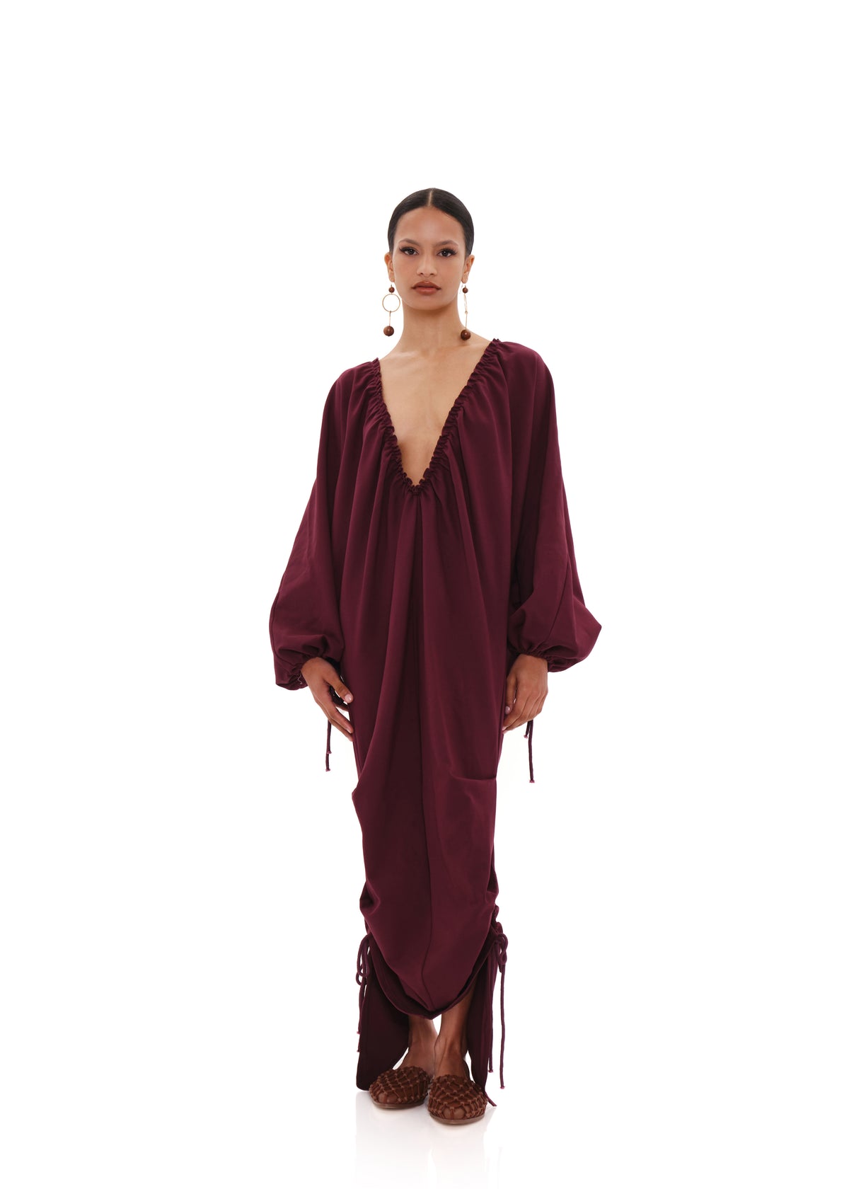 META MAXI DRESS - DARK PLUM