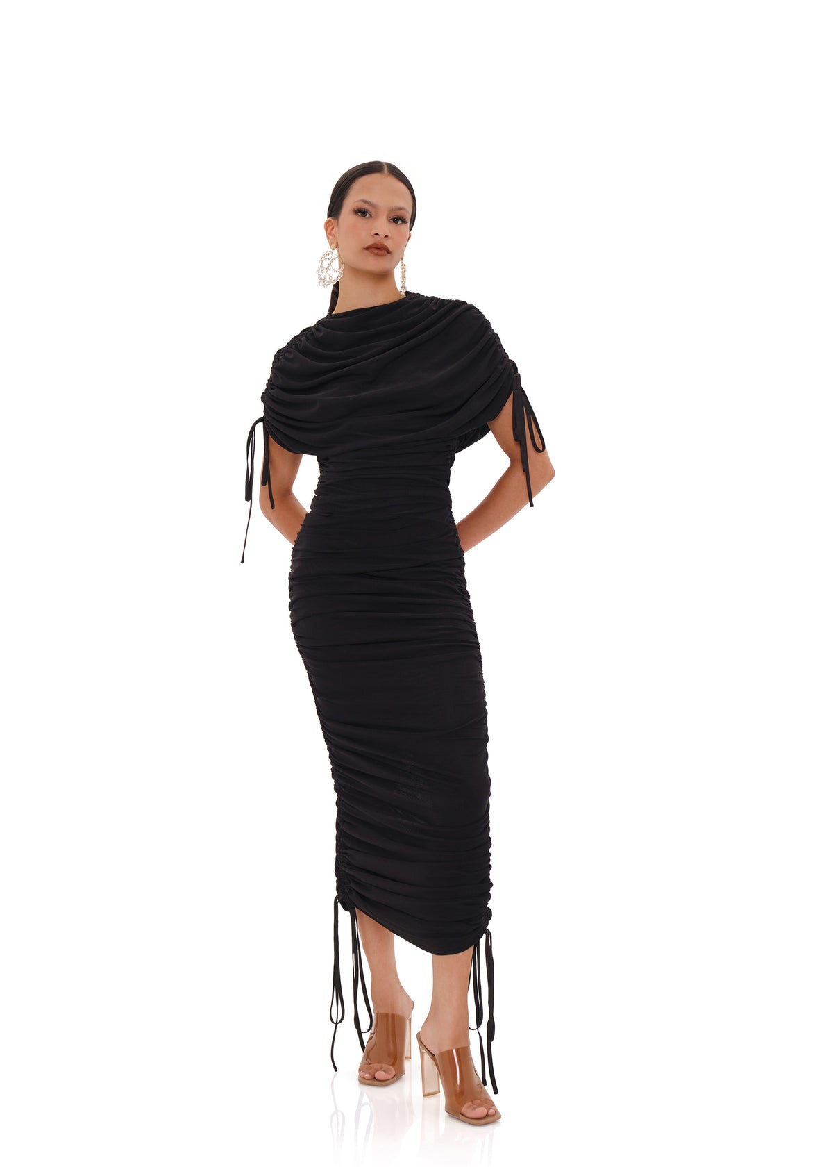 RATU MESH DRESS - BLACK