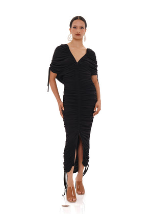 RATU MESH DRESS - BLACK