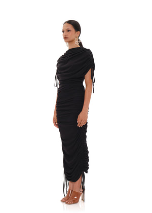 RATU MESH DRESS - BLACK