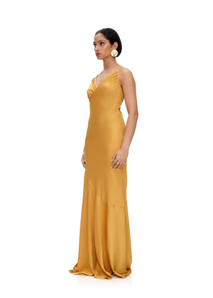 TIRO DRESS - MUSTARD