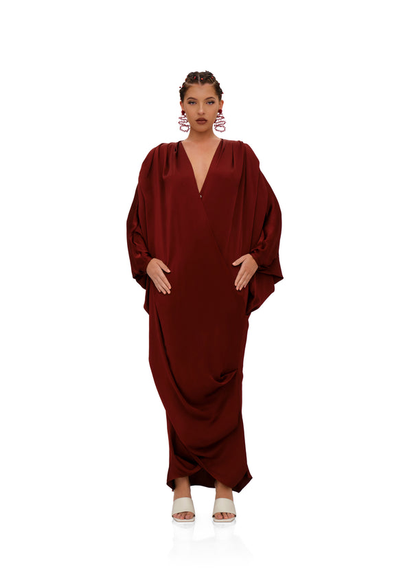 TIBARA KAFTAN DRESS - CINNAMON