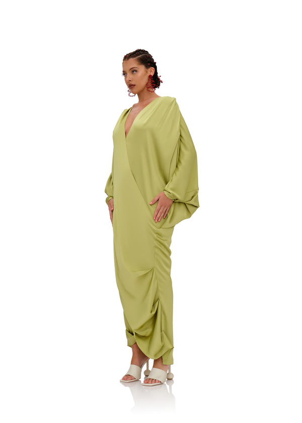 TIBARA KAFTAN DRESS - LIME