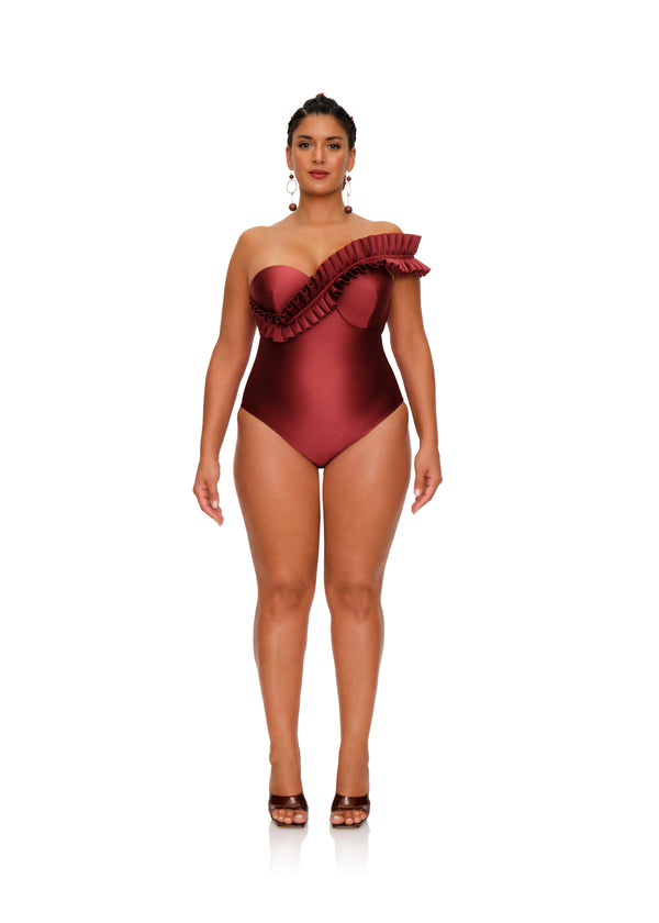 NISI ONE PIECE SWIMSUIT - WINE