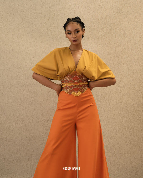 OLLA CROP TOP - MUSTARD