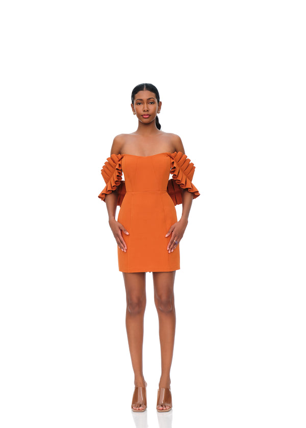 AZO DRESS - TANGERINE