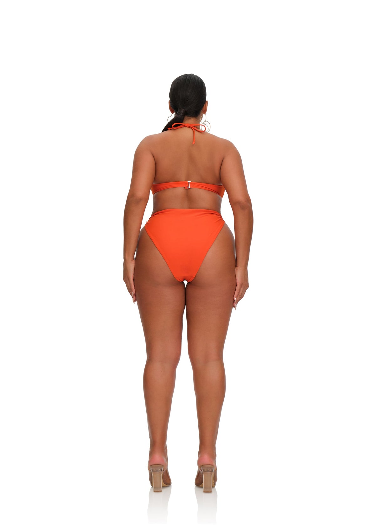 Two-piece swimsuit Louis Vuitton Orange size 42 IT in Polyamide